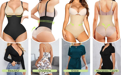 Bodysuit Shapewear Women Full Body Shaper Tummy Control Slimming Underwear Sheath Butt Lifter Push Up  Abdomen Shapers Corset